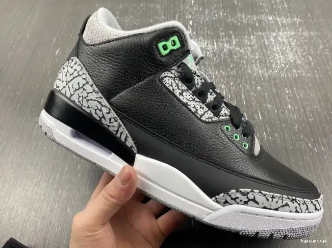 HYPE Glow Green Air Jordan 3 CT8532-031 0405